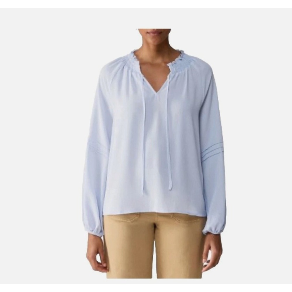 Social Standard by Sanctuary Tallie Peasant Top Lilac Blouse XXL  NWT‎